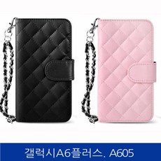 ksw84712 갤럭시A6플러스. 비쥬 지갑형 폰케이스 A605