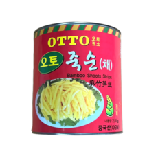 오토 죽순채 슬라이스 캔 중식 중화요리 마라탕 짬뽕 전용, 2.8kg, 4개