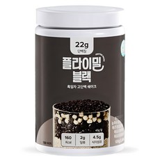 플라이밀 단백질 쉐이크 대용량 블랙 흑임자 맛, 630g, 1개