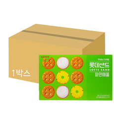 롯데 롯데샌드 파인애플 315g x 12개 (1박스) 무료배송 / 대용량 비스킷 과자 간식