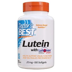 Doctors Best Lutein with Lutemax 닥터 베스트 루테인 루테맥스 지아잔틴 20mg 180소프트젤 1팩