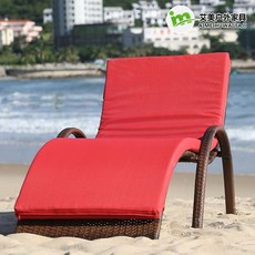야외라운지 썬베드 호텔 수영장 비치체어, 시트 쿠션, 1개