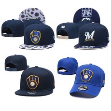 MLB 밀워키 스냅백 볼캡 야구모자 C030, 디자인4