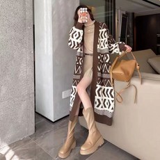 루스 니트 롱 가디건 자켓