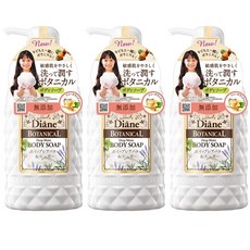 Moist Diane Botanical Deep Body Soap 모이스트 다이안 보타니컬 딥 바디 솝 워시 허니 오렌지 500ml 3팩