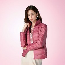 [퀸즈샵] 여성 덕다운 경량패딩 바람막이 자켓