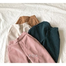봄 가을 겨울 로이 루즈핏 어린이바지 코듀로이팬츠 밴딩팬츠 간절기 나들이팬츠 남여공용 등원룩 하원룩 편안한기모골덴팬츠