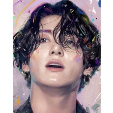십자수패키지 보석 해바라기 액자 프랑스DIY 5D 다이아몬드 페인팅 KPOP 방탄소년단 크로스 스티치 키트, 04 4_06 square drill 55x70cm