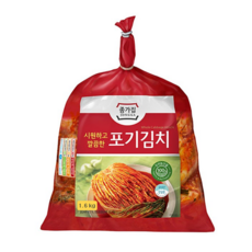 종가집 시원하고 깔끔한 포기김치 1.6kg, 단품