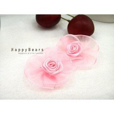 오간자꽃코사지