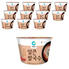 청정원 쌀국수 얼큰맛 92g x12개 컵라면 한박스, 얼큰 12개, 12개