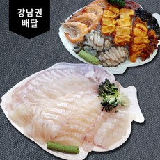 [가락수산시장]피딜 활어모둠회(중) [해물모둠+광어], 1개
