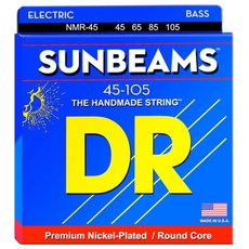 [베이스고수샵] DR SUNBEAM Nickel Plated Round Core 베이스줄 NMR-45 (045-105), 1개