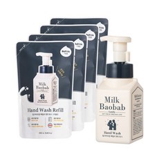 밀크바오밥 패밀리 핸드워시 300ml+리필 250ml 4개, 1개