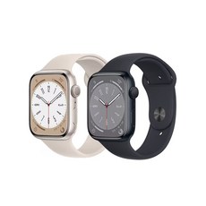 A급중고 Apple 애플워치 8세대 알루미늄, 미드나이트, 4.1cm, GPS