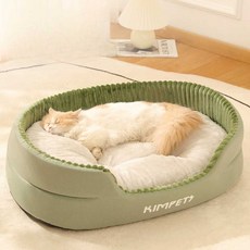 대형견 침대 특대형 반려견 애견 냉감 강아지쿨링방석 쿠션, 1개, 7. 노란색 회색 둥지 M