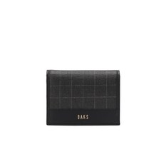 닥스 악세서리 남성 19FW 블랙 라인배색 가죽 반지갑 WBHO9F715BK