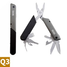 SOG 캠핑 도구 맥가이버 다용도 팬형 멀티 툴 생존도구 폴딩나이프, Q3