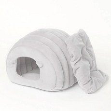 고양이 둥지 보온 집 반려동물 강아지 침대 가을 겨울, 4.그레이, B.M, 1개