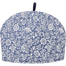 티 코시 커버 티팟 워머 두꺼운 면 인쇄 꽃 장식 주방 가정용 코지 33X33X23CM, navy blue 33X33X23CM, 1개