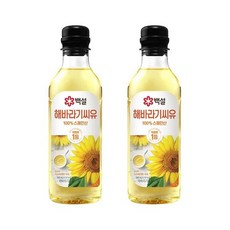 제일제당 백설 해바라기씨유 500ml x2개, 2개