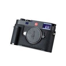 SIUTATDSH Leica M11용 카메라 하프 케이스 빈티지 메탈 천연 가죽 보호 케이스 세련된 휴대용 충격 방지 (브라운)