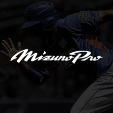 미즈노 프로 Mizuno Pro 로고스티커 야구 헬멧 데칼, 100x17mm, 실버, 1개