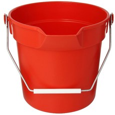 Impact Products 영향 5510R 고밀도 폴리 프로필렌 디럭스 헤비 듀티 버킷 (10) QT 용량 10-1 4 "길이 X, none