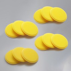자동차 왁싱 스펀지 패드, 12개, 자동차 왁싱패드(1cm)