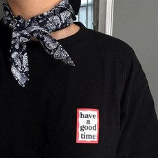 제이시스템 HAVE A GOOD TIME 스퀘어로고 티셔츠 3컬러