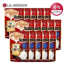 긴노스푼 미쓰보시 LG유니참 구루메 고양이간식 35g 15팩 모음(후레이크 쥬레), 후레이크 (참치&가다랑어)