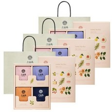 오설록 러블리 티 박스 선물세트, 웨딩그린티+달빛걷기+삼다연+레드파파야 3p, 3세트