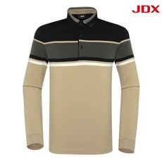  JDX HC11 남성 보더형 스트라이프 요꼬에리 남성 스트라이프 티셔츠 X2TLT3445  상품 이미지