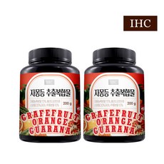 IHC 자몽 오렌지 추출물 과라나 나린진 UCP단백질 복합분말, 200g, 2개