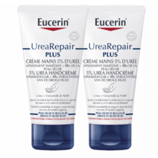 EUCERIN 유세린 우레아 리페어 플러스 리페어링 핸드 크림 2x75ml, 1개, 75ml