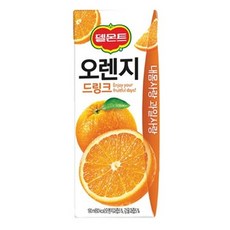 델몬트 드링크 오렌지, 190ml, 48개