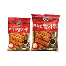투엠샵 CJ백설 바삭한빵가루200g 튀김요리 돈까스 빵가루 바삭고소함, 4개