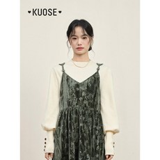 KUOSE 쿠오세니트 PUPPY TIME 하프 터틀넥 니트