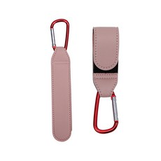 PU 가죽 굵은 카라비너 D 유모차 후크 다기능 배낭 카트 정리 쇼핑 유모차 걸이 액세서리 2 개, [09] 4, 2개