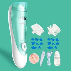 kirahosi 유아 이발기 면도기 셀프 아동 바리캉 가정용 머리카락 83호 CBvd0ve, 스카이블루