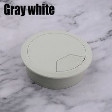 홀캡 ABS 플라스틱 테이블 정리함 코드 그로밋 구멍 커버 책상 와이어 배출구 포트 5080mm 1 개, 1개, [06] 홀커버 Gray white