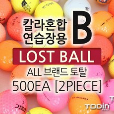 투딘 연습장용 칼라혼합 로스트볼 B급 2피스 500EA, 투딘 연습장 B급 칼라혼합 로스트볼 500EA 2피스