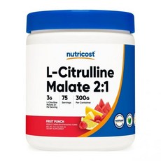 Nutricost 뉴트리코스트 L시트룰린 말레이트 시티콜린 300g, 1개
