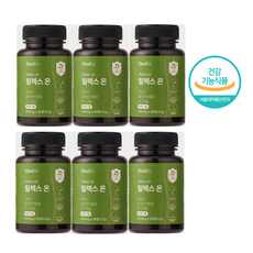 힐린 릴렉스온 스트레스 긴장완화 L테아닌 영양제 L-Theanine stress relieve nutritional supplements, 30정, 6개