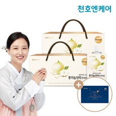 [천호엔케어] 통마늘양파 진액 프리미엄 80ml 30팩 2박스/천호식품 양파즙 마늘즙, 2개