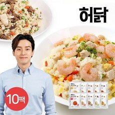 허닭 [허닭] 닭가슴살 곤약볶음밥 250g 10종 10팩, 03.새우 곤약볶음밥 10팩, 03.새우 곤약볶음밥 10팩