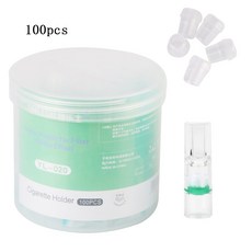 담배 필터 100pcs 일회용 흡연 타르 여과 감소 청소 홀더 변환기 건강 관리, green, 1개