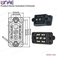  혼케이블 무저항잭 저항잭 이어폰 y잭 AUX 케이블 단자 헤드폰 m20 m25 nd2+5 nd2+6 전기 자전거 충전 포트 암수 충전방전 소켓 와이어가 있는 방수 플러그, 공중에 떠 있는 여성 2 8, 2개 
