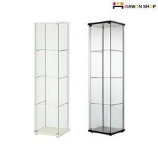 [바보사랑]DETOLF 유리장식장 2colors, 블랙브라운403.540.42