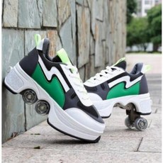 성인 롤러 스케이트 신발 Heelys 남성 및 여성 롤러 스케이트 휠 신발 스포츠 신발, 화이트 블루